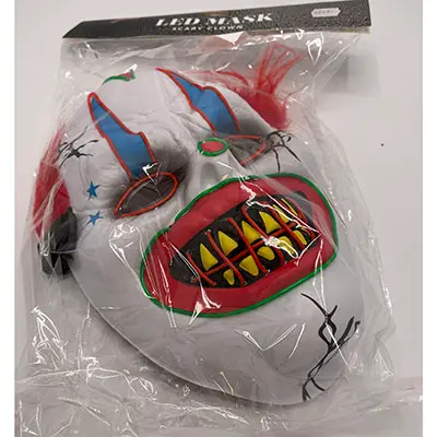 Photo from the official notice: Hisab joker Scary clown led mask — environment risk