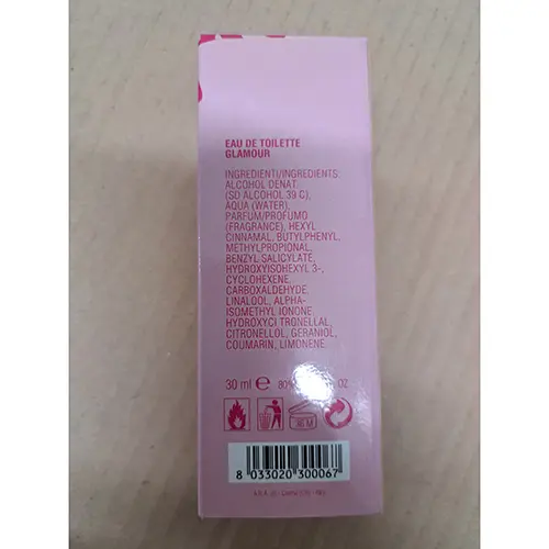 Photo de l’avis officiel: Monella Vagabonda Glamour / Funky Eau de toilette — risque: Risque chimique