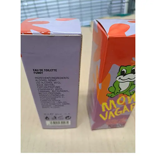 Photo de l’avis officiel: Monella Vagabonda Glamour / Funky Eau de toilette — risque: Risque chimique