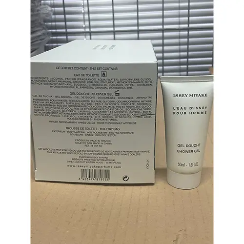 Photo de l’avis officiel: ISSEY MIYAKE Eau de toilette - Gel doccia Ensemble cosmétique — risque: Risque chimique