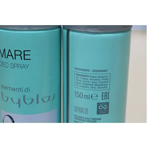 Foto dell’avviso ufficiale: Byblos Mare Deodorant — rischio: Rischio chimico