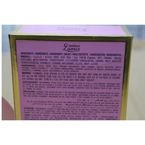 Foto dell’avviso ufficiale: Creation lamis Moon Light Profumo — rischio: Rischio chimico