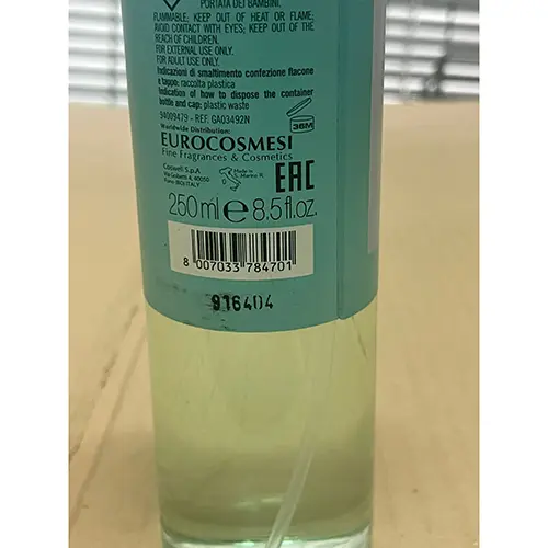 Foto dell’avviso ufficiale: Elementi di Byblos Mare Acqua corporea profumata — rischio: Rischio chimico