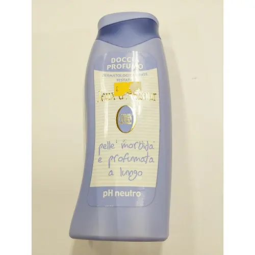 Photo de l’avis officiel: Comin parfum Jeux d'Amour ph neutro Gel douche — risque: Risque chimique