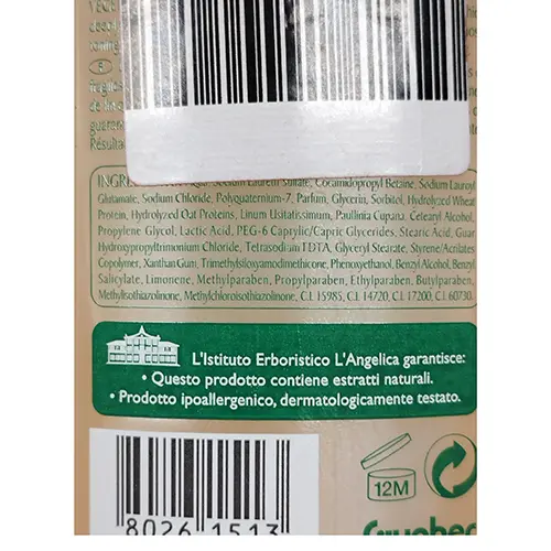 Photo de l’avis officiel: L'angelica Phytoshampoo fortificante — risque: Risque chimique