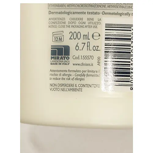 Foto dell’avviso ufficiale: Clinians Attiva antistress latte detergente idratante — rischio: Rischio chimico