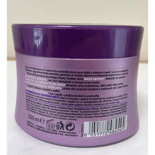 Photo de l’avis officiel: Biopoint Ricci Disciplinati Maschera Masque capillaire — risque: Risque chimique