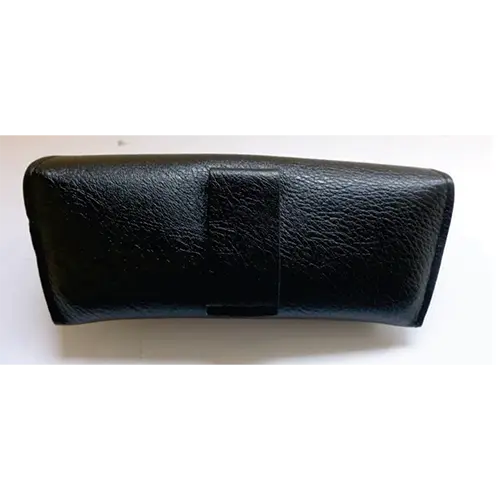 Photo de l’avis officiel: Sac à lunettes portable en cuir PU, ceinture de taille portable, boîte de rangement pour lunettes Étui à lunet — risque: Risque chimique