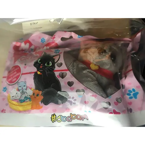 Photo from the official notice: Sbabam / Tema Promotional MAMMY CAT soft toy — choking risk