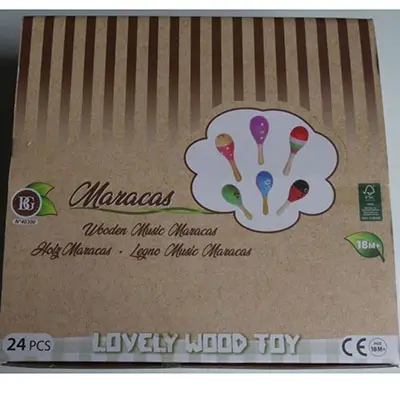 Zdjęcie z oficjalnego zgłoszenia: B&amp;G International Wooden music maracas - Lovely wood toy Zabawkowe marakasy — ryzyko: Zadławienie