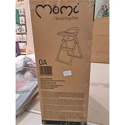 Foto aus der offiziellen Meldung: MoMi Kala gray Kinderhochstuhl — Risiko: Einklemmen