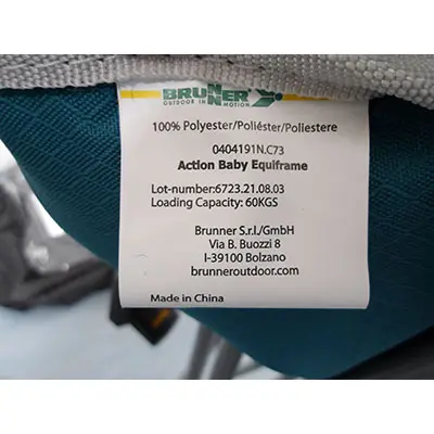 Foto do aviso oficial: Brunner Action Baby Equiframe Cadeira alta para crianças — risco: Ferimentos
