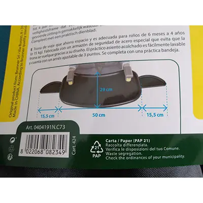 Foto do aviso oficial: Brunner Action Baby Equiframe Cadeira alta para crianças — risco: Ferimentos