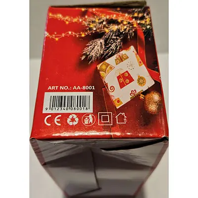Photo de l’avis officiel: LAMPKI HERMETYCZNE CHOINKOWE Chaîne d'éclairage — risque: Choc électrique