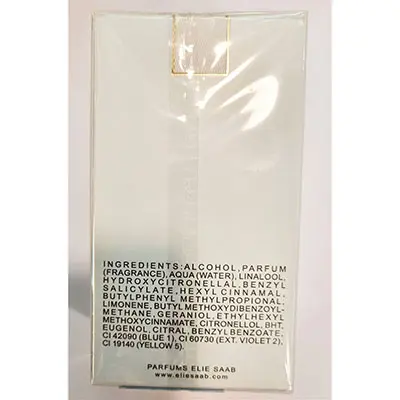 Photo de l’avis officiel: ELIE SAAB L'Eau Couture Eau de toilette — risque: Risque chimique