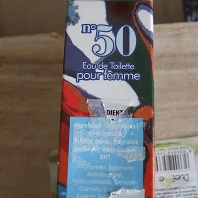 Photo de l’avis officiel: DolciSguardi profumi n° 50 Eau de toilette — risque: Risque chimique