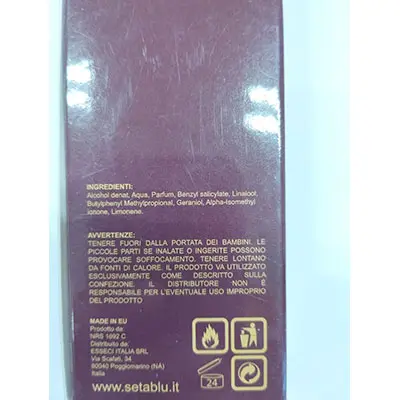 Foto dell’avviso ufficiale: Setablu 02 Her Profumo — rischio: Rischio chimico (SR/03800/24)