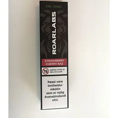 Photo de l’avis officiel: Roar X, Roarlabs Roarlabs Cigarette électronique jetable — risque: Risque chimique