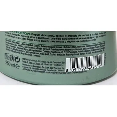 Photo de l’avis officiel: Biopoint Liso Total Mascarilla Masque capillaire — risque: Risque chimique