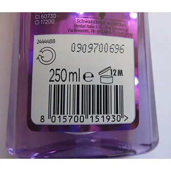 Foto dell’avviso ufficiale: Schwarzkopf Gliss Asia Straight Shampoo — rischio: Rischio chimico (SR/03787/24)