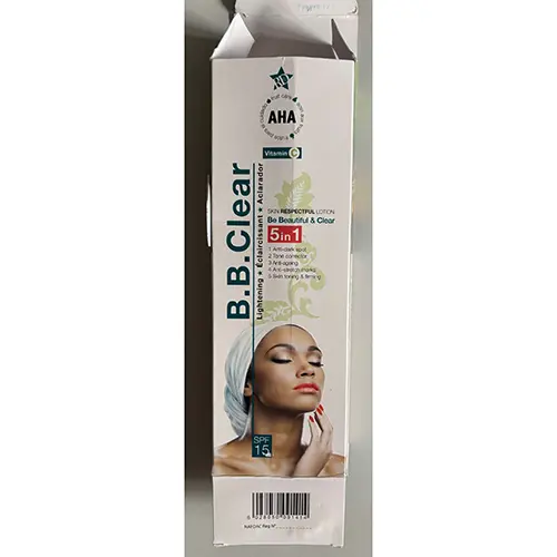 Photo de l’avis officiel: B.B. Clear Lightening Lotion éclaircissante pour la peau — risque: Risque chimique
