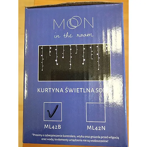 Photo de l’avis officiel: MOON MOON Chaîne d'éclairage — risque: Choc électrique
