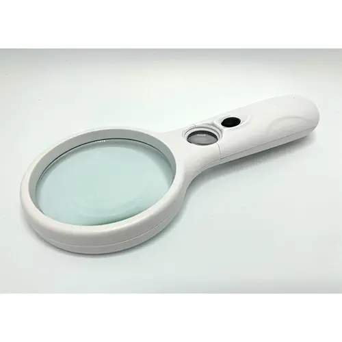 Foto uit de officiële melding: With 3LED Hand-held magnifier Vergrootglas (Handheld -) — risico: Milieu