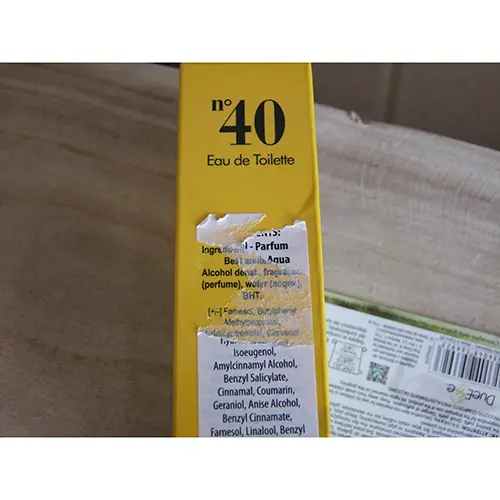 Photo de l’avis officiel: DolciSguardi profumi n° 40 Eau de toilette — risque: Risque chimique