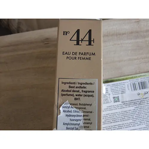 Photo de l’avis officiel: DolciSguardi profumi n°44 Parfum — risque: Risque chimique