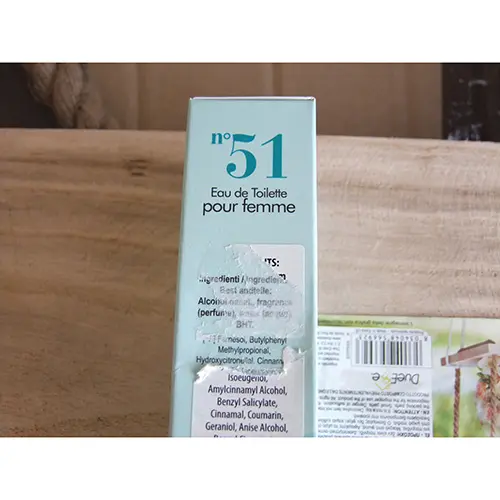Photo de l’avis officiel: DolciSguardi profumi n° 51 Eau de toilette — risque: Risque chimique