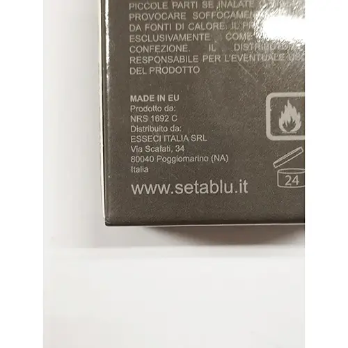 Photo de l’avis officiel: Setablu 25 Him Parfum — risque: Risque chimique