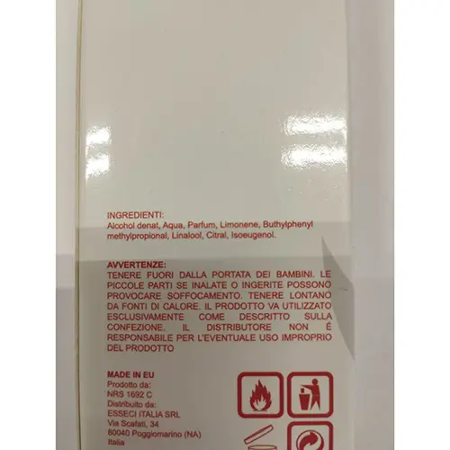 Foto dell’avviso ufficiale: Setablu 17 Her Profumo — rischio: Rischio chimico