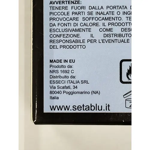 Foto dell’avviso ufficiale: Setablu 08 Profumo — rischio: Rischio chimico