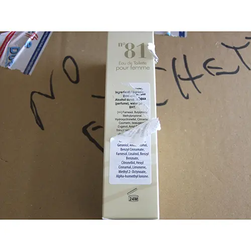 Photo de l’avis officiel: DolciSguardi profumi n° 81 Eau de toilette — risque: Risque chimique