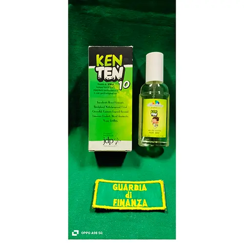 Photo de l’avis officiel: Arcobaleno parfumes Ken Ten Eau de toilette — risque: Risque chimique