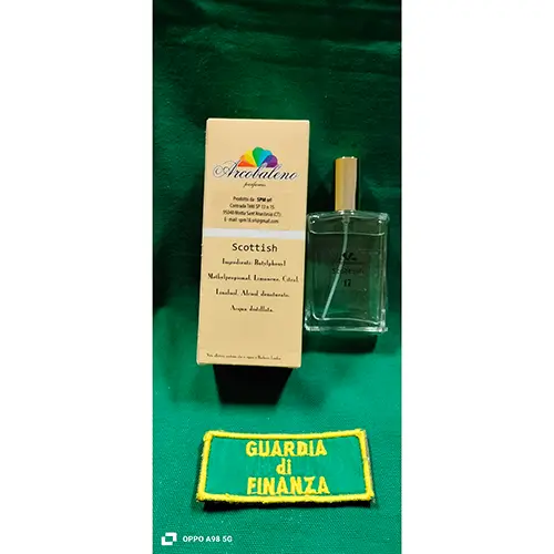 Photo de l’avis officiel: Arcobaleno parfumes Scottish 17 Eau de toilette — risque: Risque chimique