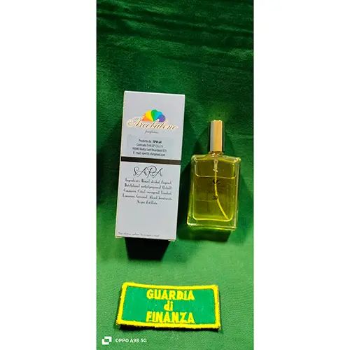 Photo de l’avis officiel: Arcobaleno parfumes Sara 30 Eau de toilette — risque: Risque chimique