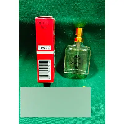 Photo de l’avis officiel: Arcobaleno parfumes Sweet 07 Eau de toilette — risque: Risque chimique