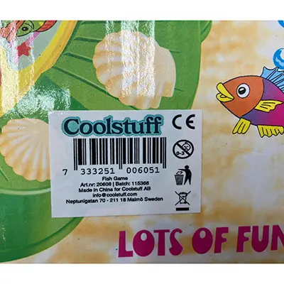 Foto do aviso oficial: Coolstuff Fishing game Brinquedo elétrico — risco: Ambiente