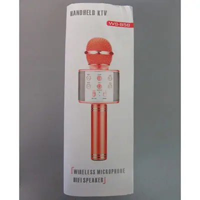 Foto do aviso oficial: Handheld KTV Wireless Microphone Hifi Speaker Microfone — risco: Ambiente