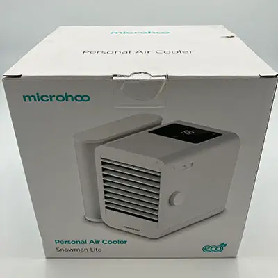 Photo from the official notice: microhoo Personal Air cooler — environment risk