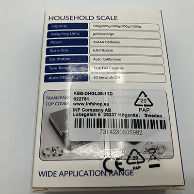 Foto dell’avviso ufficiale: Jewelry scales Scala digitale — rischio: Ambiente