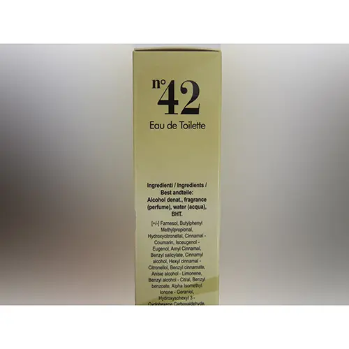 Photo de l’avis officiel: DolciSguardi profumi n° 42 Eau de toilette — risque: Risque chimique