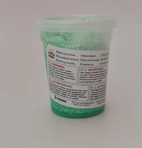 Foto dell’avviso ufficiale: Mile Slime Fango fiocco di neve Bava di giocattolo — rischio: Rischio chimico
