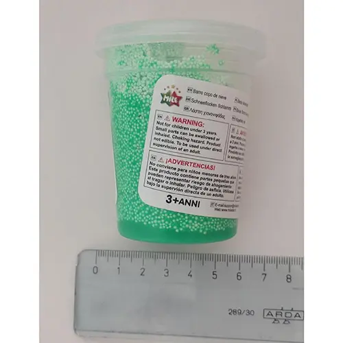 Foto dell’avviso ufficiale: Mile Slime Fango fiocco di neve Bava di giocattolo — rischio: Rischio chimico