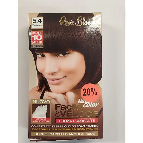 Foto aus der offiziellen Meldung: Renée Blanche Crema colorante facile e veloce Haarfärbemittel — Risiko: Chemikalie