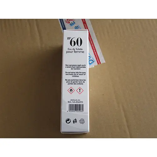 Photo de l’avis officiel: DolciSguardi profumi n° 60 Eau de toilette — risque: Risque chimique