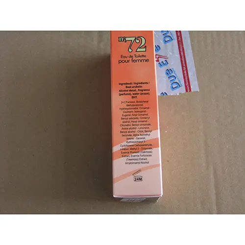 Photo de l’avis officiel: DolciSguardi profumi n° 72 Eau de toilette — risque: Risque chimique
