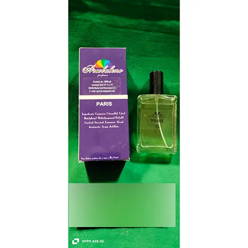 Photo de l’avis officiel: Arcobaleno parfumes Paris 75 Eau de toilette — risque: Risque chimique