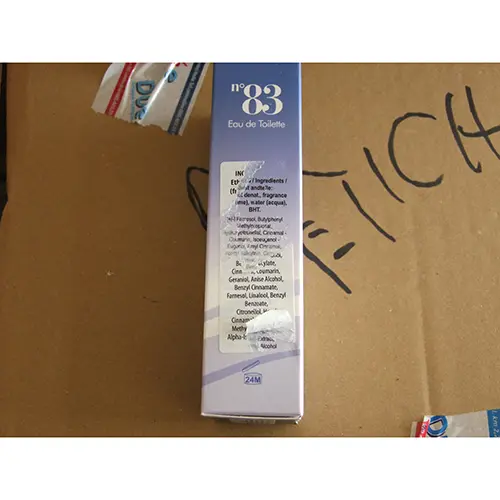 Photo de l’avis officiel: DolciSguardi profumi n° 83 Eau de toilette — risque: Risque chimique